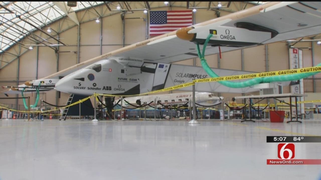 Threat Of Bad Weather Brings Solar Impulse 2 To Tulsa Airport