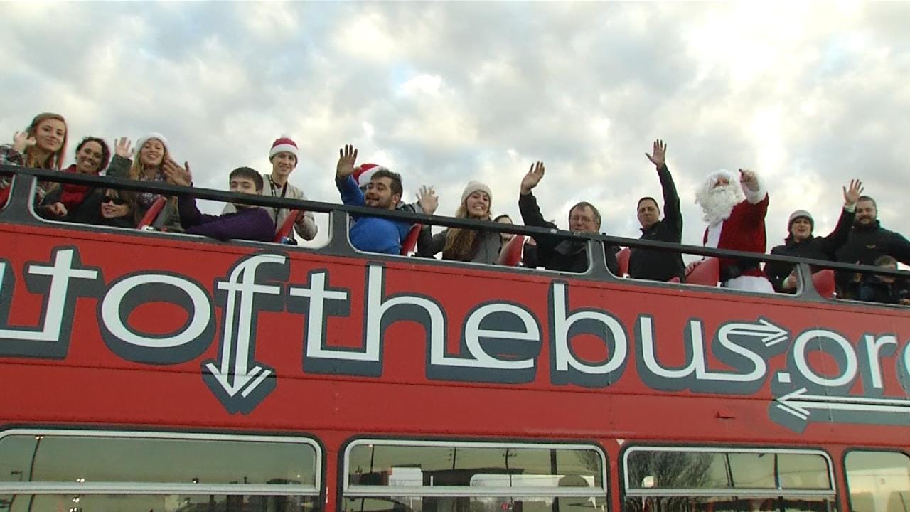 Bus Brings Santa, Christmas Cheer, To Broken Arrow Community