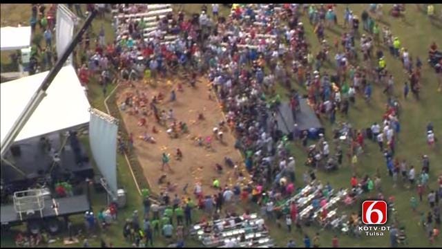 Osage SkyNews 6 Flies Over Gathering Place Celebration