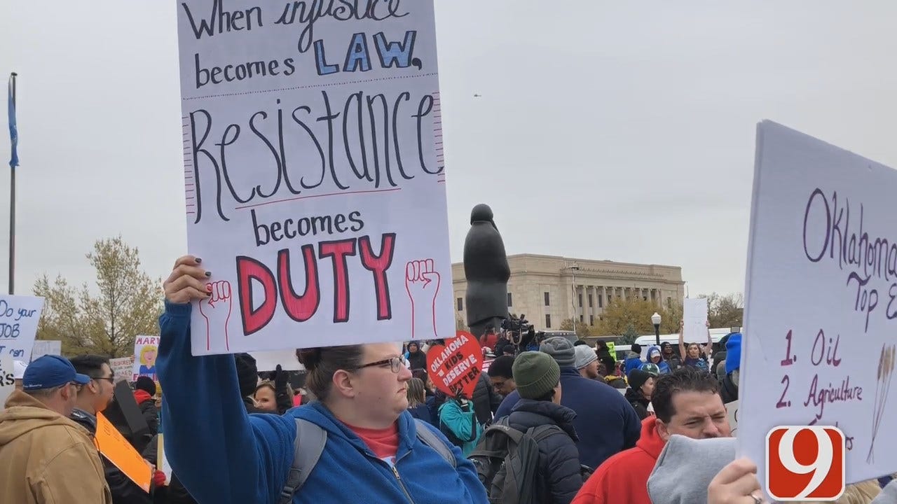 [UNFILTERED] Video: Sights, Sounds From Day 1 Of Oklahoma Teacher Walkout
