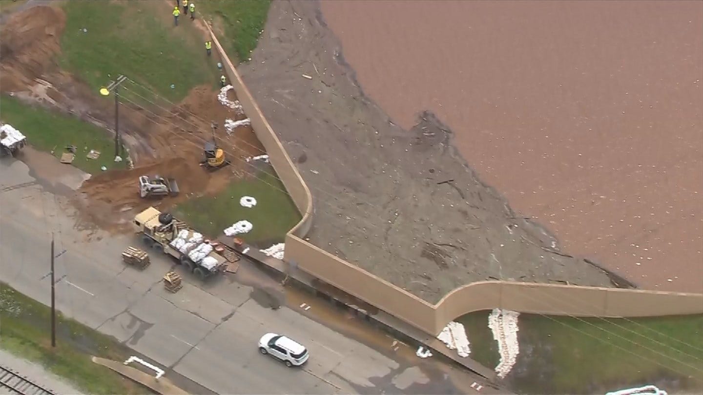Officials Working To Shore Up Tulsa County Levees