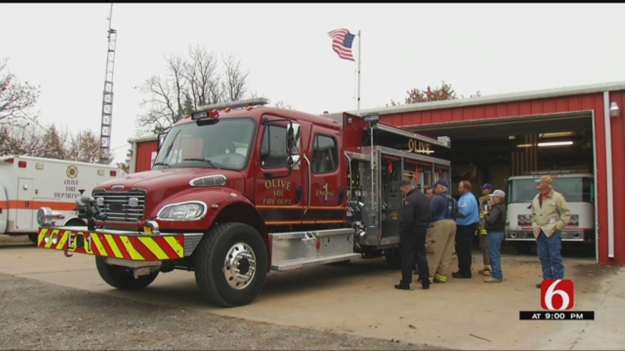 Olive Volunteer Fire Department Dedicates New Fire Engine