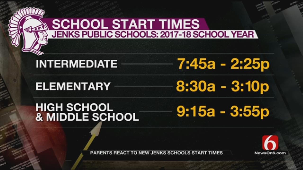 Parents Express Concerns With New Jenks School Start Times