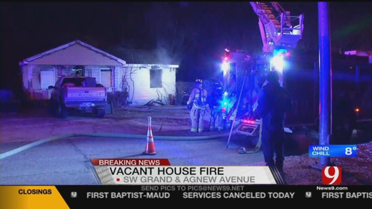 Firefighters Battle Vacant SW OKC House Fire