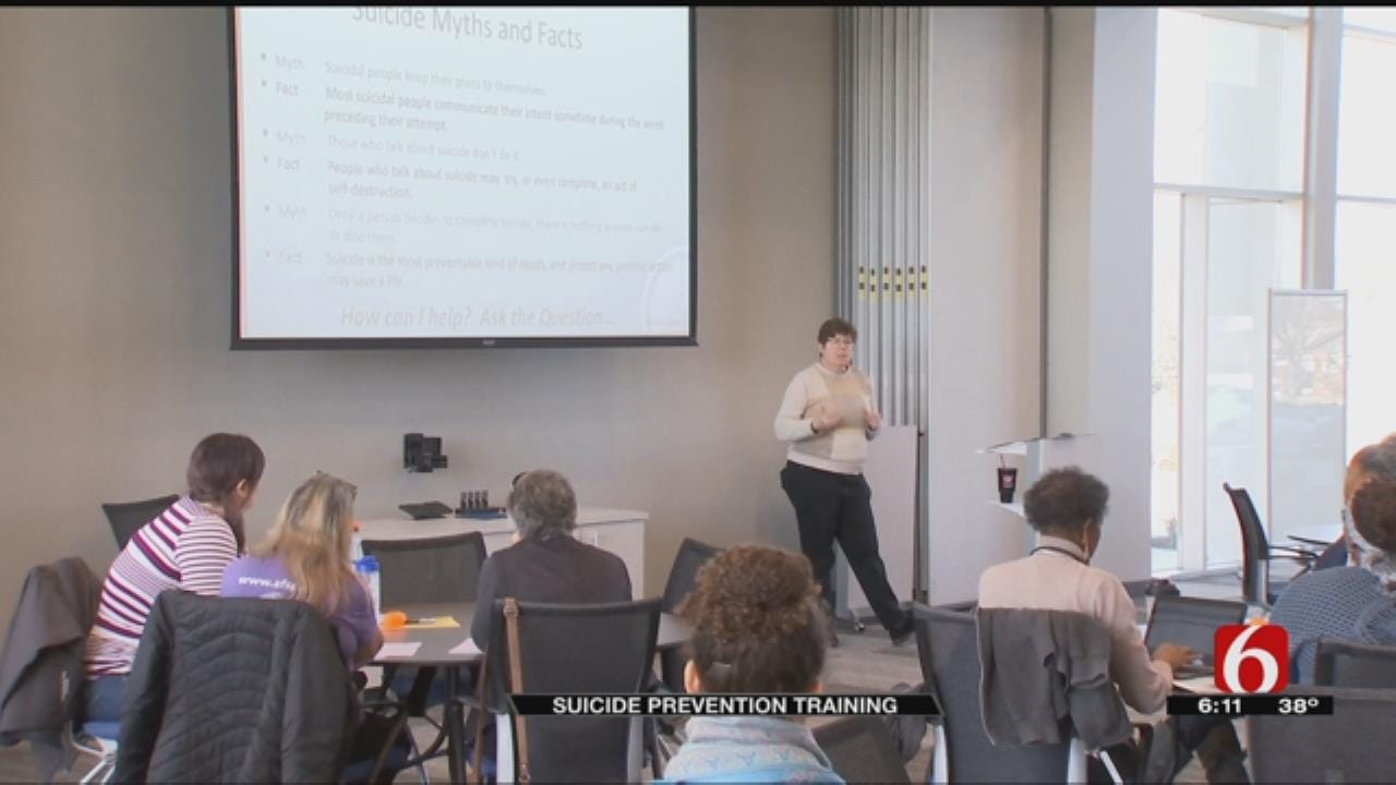 Mental Health Association Holds Suicide Prevention Training In Tulsa