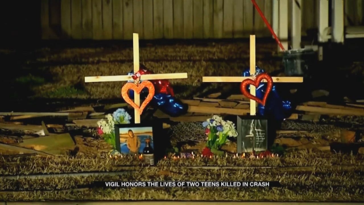 Community Holds Vigil For 2 Tecumseh Teens Killed In Crash