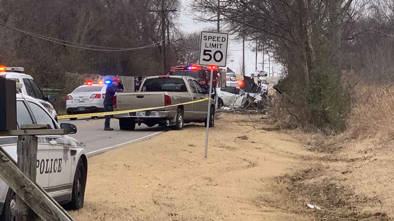 Tulsa PD: 2 Suspects Dead, 1 Critically Injured After Chase, Crash