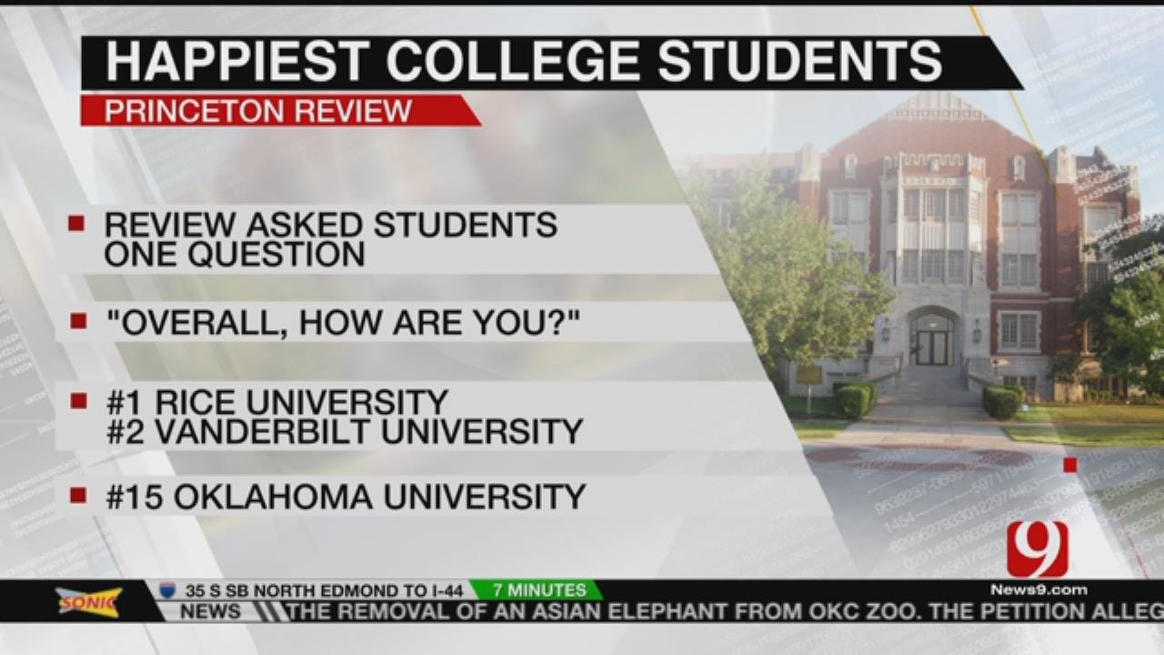 OU Lands Among Nation's Happiest Students