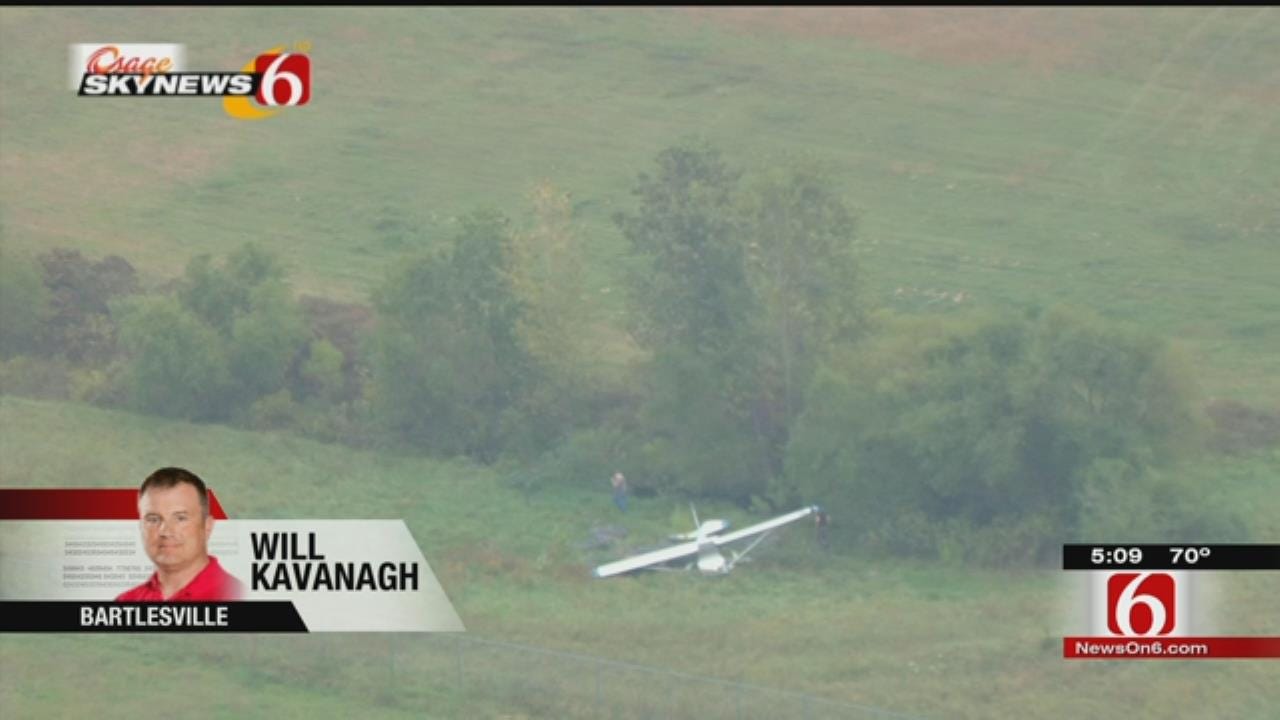 WEB EXTRA: Osage SkyNews 6 HD Over Bartlesville Plane Crash