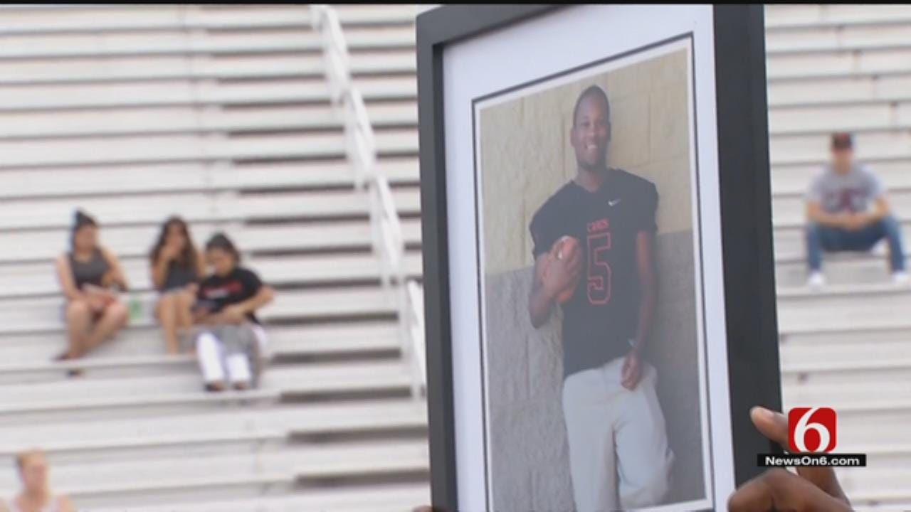 East Central Football Team Honors Fallen Player Before Kickoff