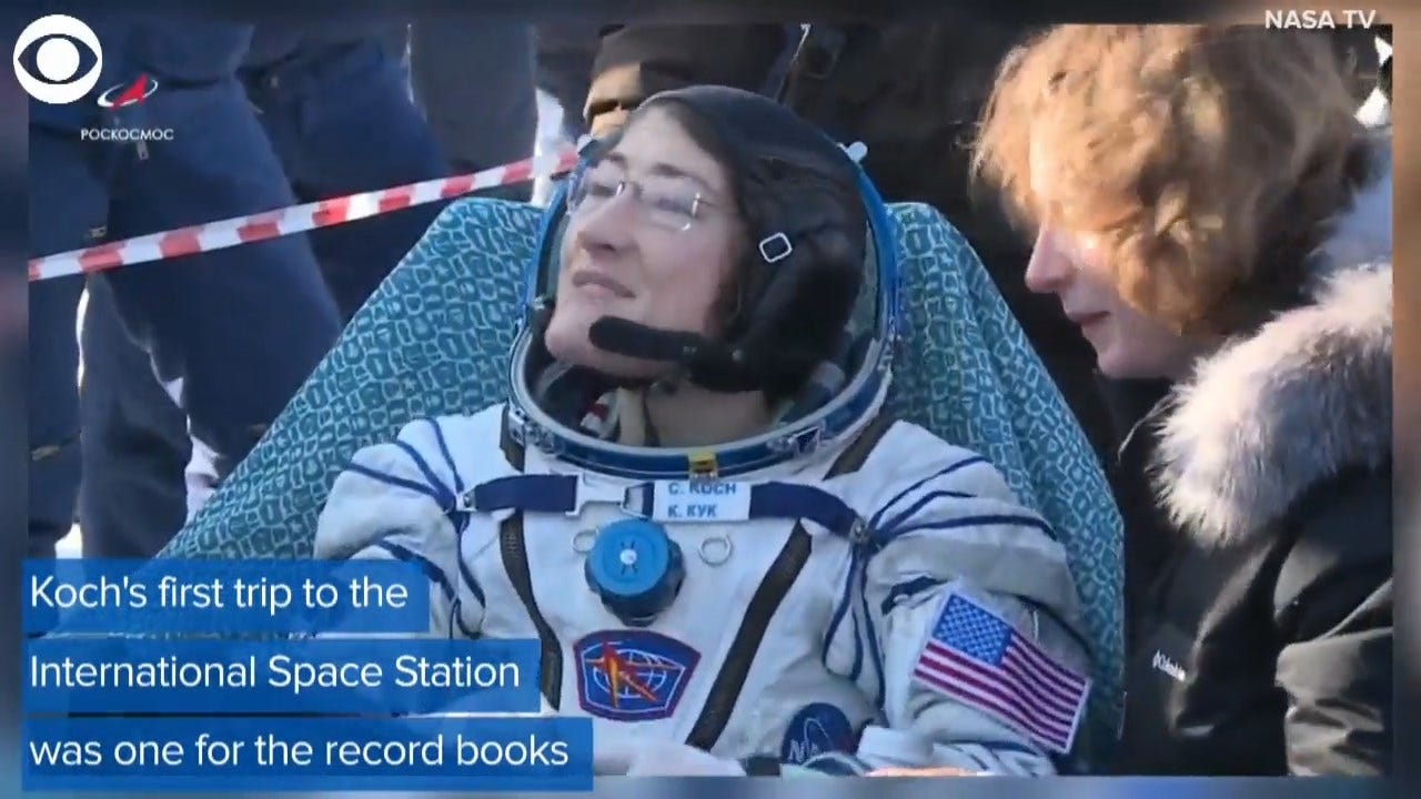 Christina Koch Returns To Earth After Record 11-Month Stay Aboard Space Station