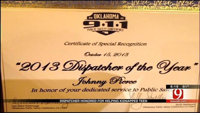 OK Dispatcher Honored For Saving Young Human Trafficking Victim