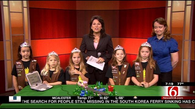 Tulsa Girl Scouts Talk About Visit With The President