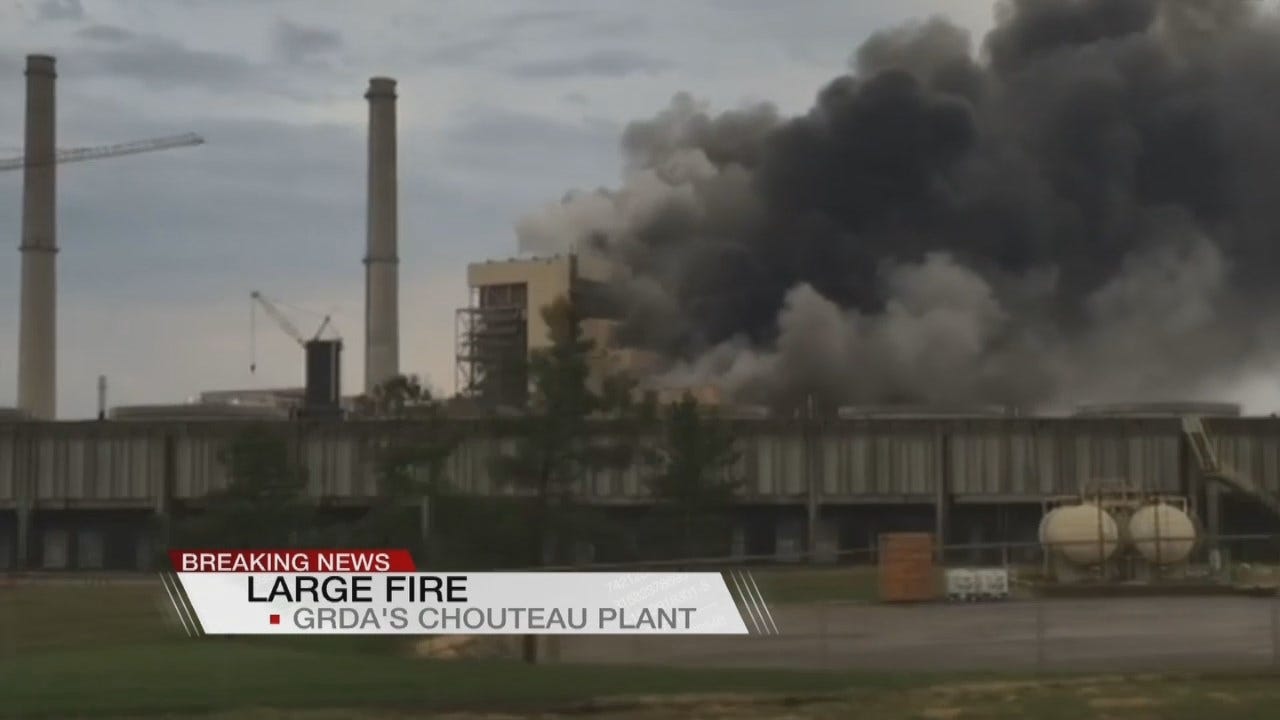 GRDA: Chouteau Plant Catches Fire After Lightning Strike