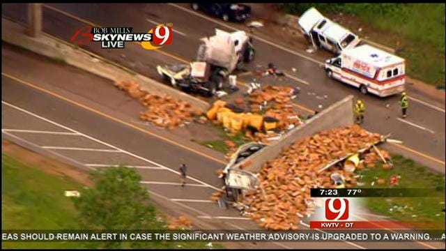 WEB EXTRA: Cars, Semis Blown Off The Road On I-40