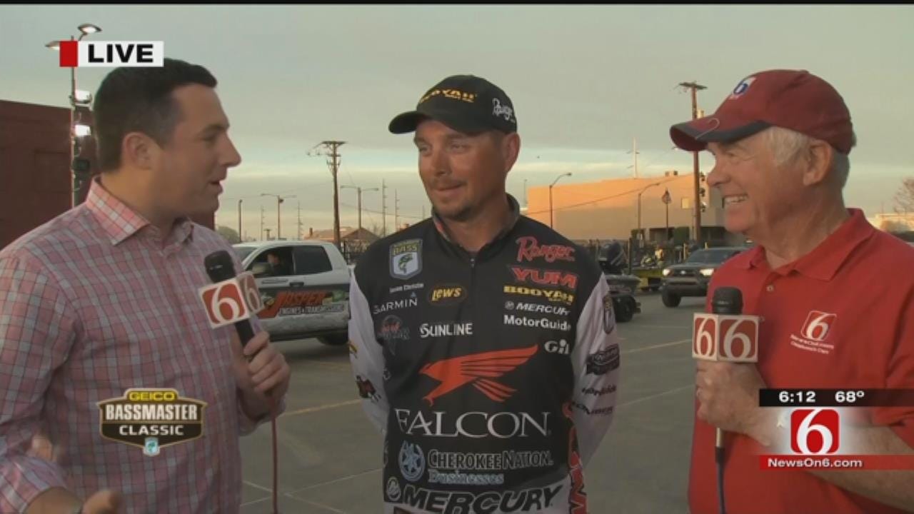 WEB EXTRA: Oklahoman Jason Christie Leads After Day 1 In Bassmaster Classic