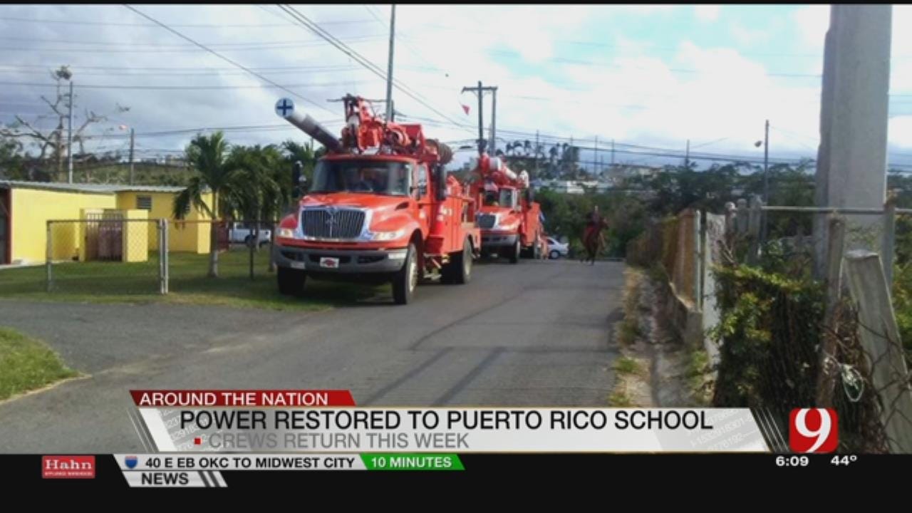 OG&E Linemen Restore Power To Puerto Rico School