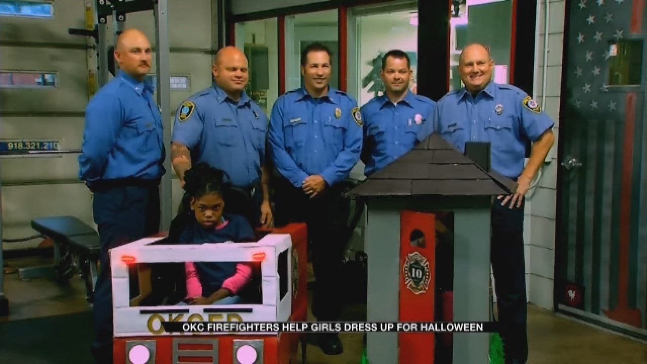 OKC Fire Makes Halloween Costume Wishes A Reality For 2 Young Girls