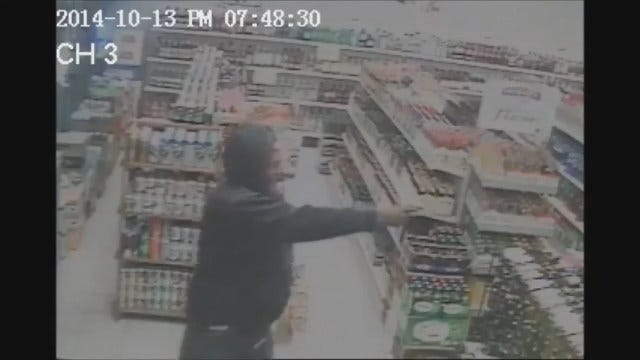 WEB EXTRA: Surveillance Video Of Portland Liquor Robbery