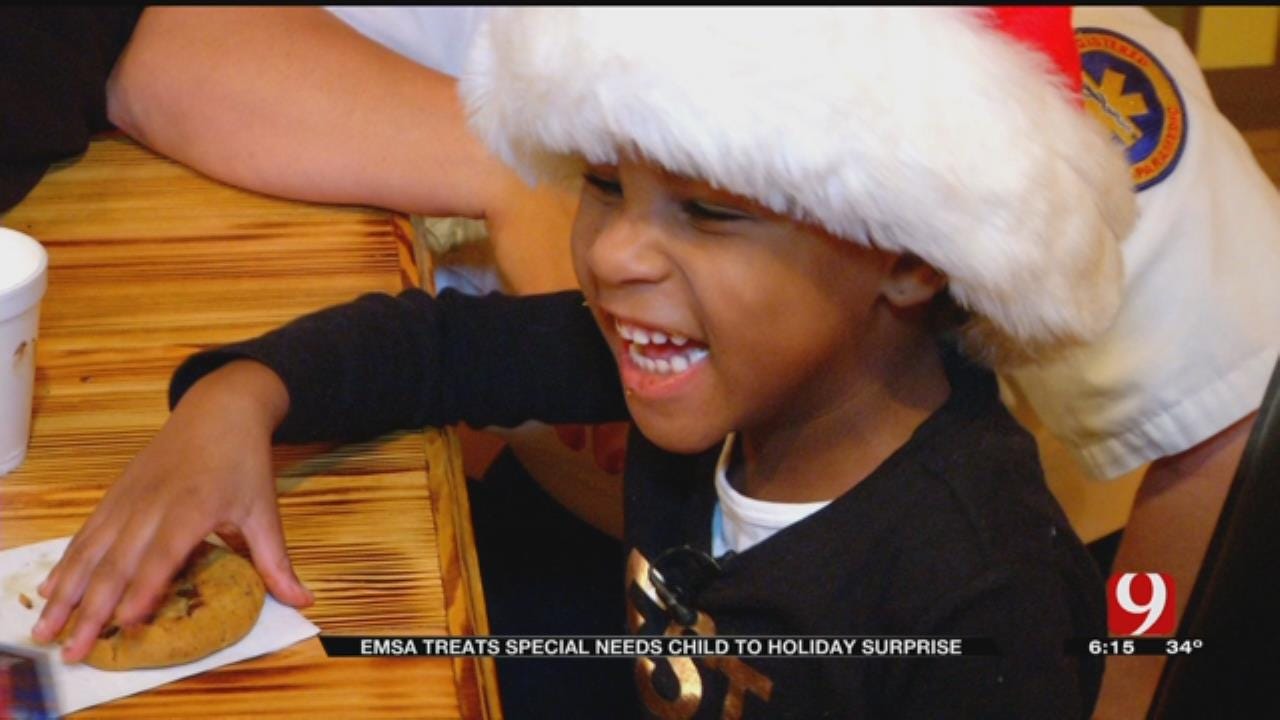 EMSA Treats Special Needs Child To Holiday Surprise In OKC