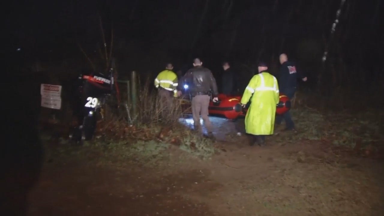 WEB EXTRA: Video From Scene Of Arkansas River Rescue In Bixby