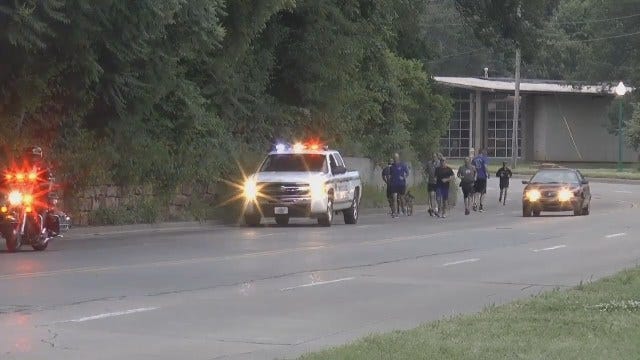 WEB EXTRA: Annual Law Enforcement Special Olympic Torch Run Leaves Tulsa