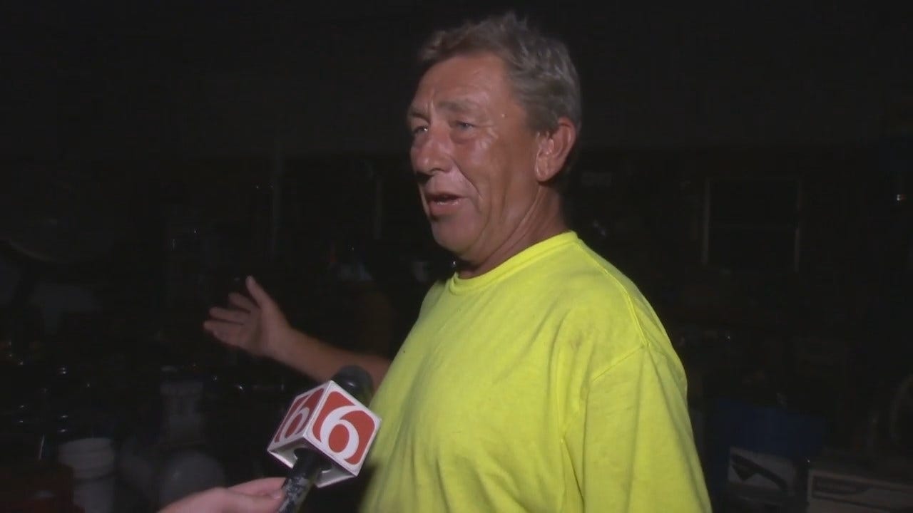 WEB EXTRA: Copan Resident Keith Addison Talks About Storms Hitting His Home