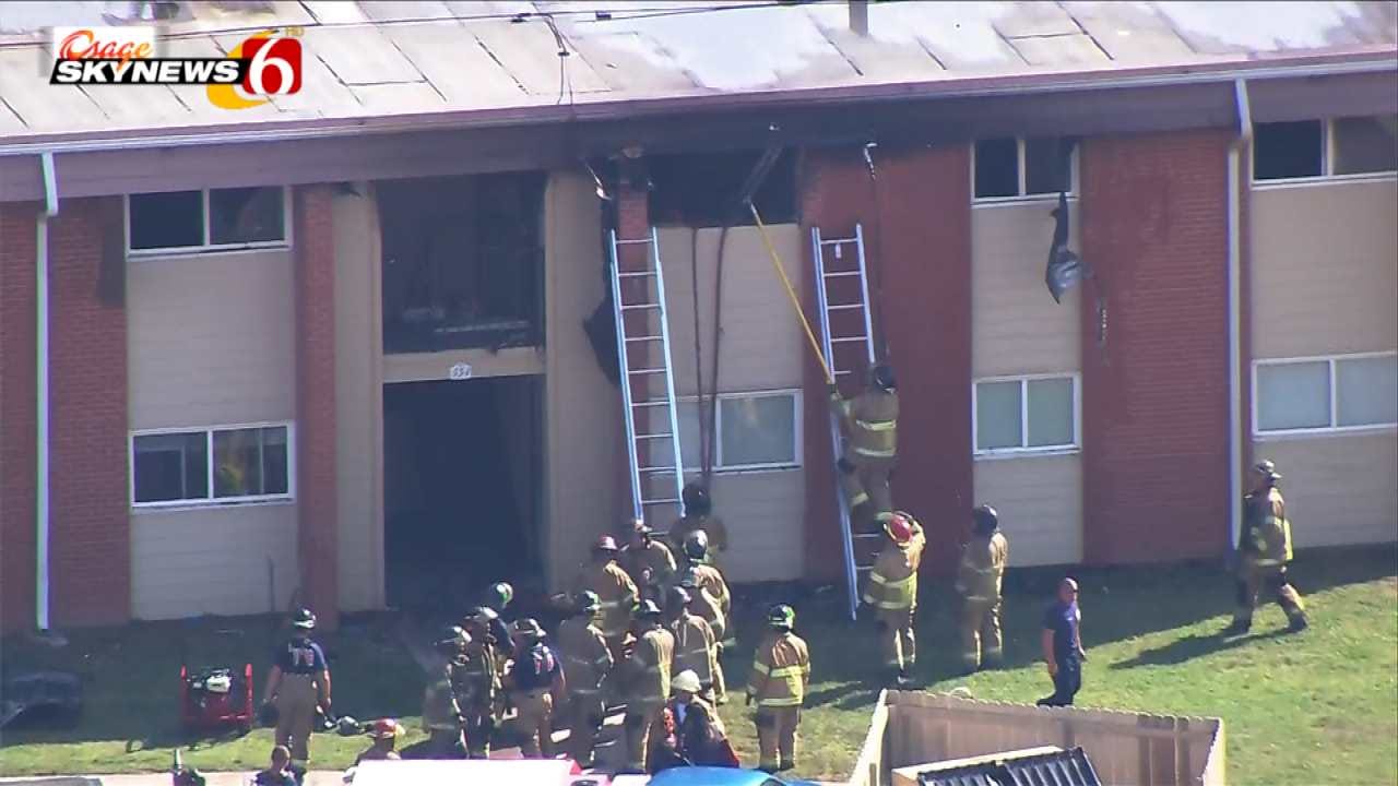 Osage SkyNews 6 HD: Tulsa Apartment Fire