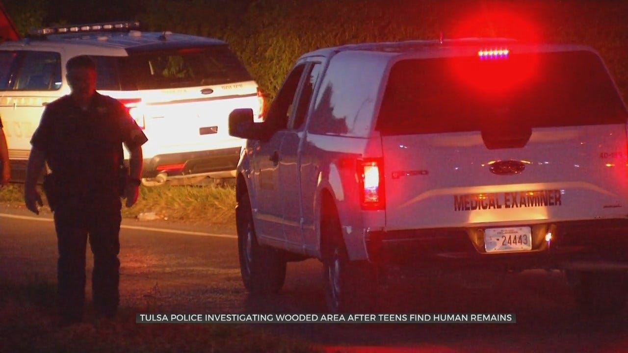Homicide Detectives Investigate After Kids Find Human Remains In Tulsa