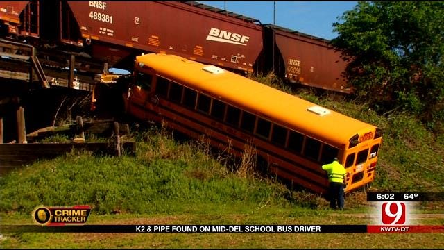 Synthetic Marijuana and Pipe Found On Mid-Del School Bus Driver After Crash