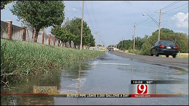 Water Line Break 'Not A Priority' For OKC