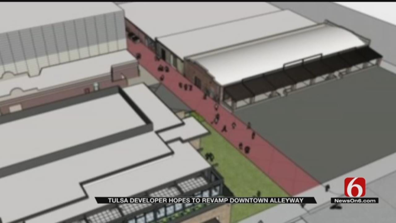 Tulsa Developer Unveils Plans For Renovating Blue Dome District Alley