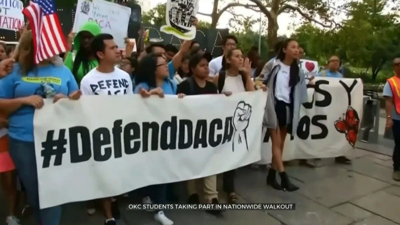 OKC Students Take Part In Nationwide Walkout In Support Of Undocumented Immigrants, DACA Recipients