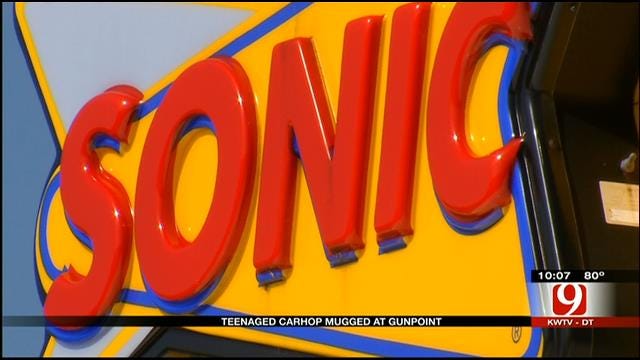 Police: OKC Sonic Carhop Mugged At Gunpoint, Tips Stolen