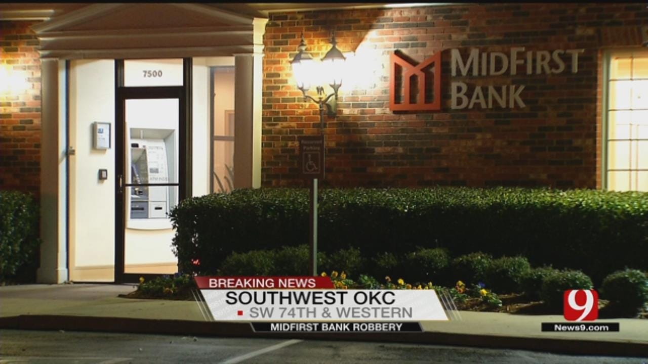 Police Respond After SW OKC Bank Robbed