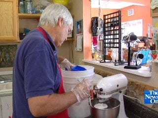 Claremore Pet Bakery Busy Baking Bowser Biscuits for Weekend Expo