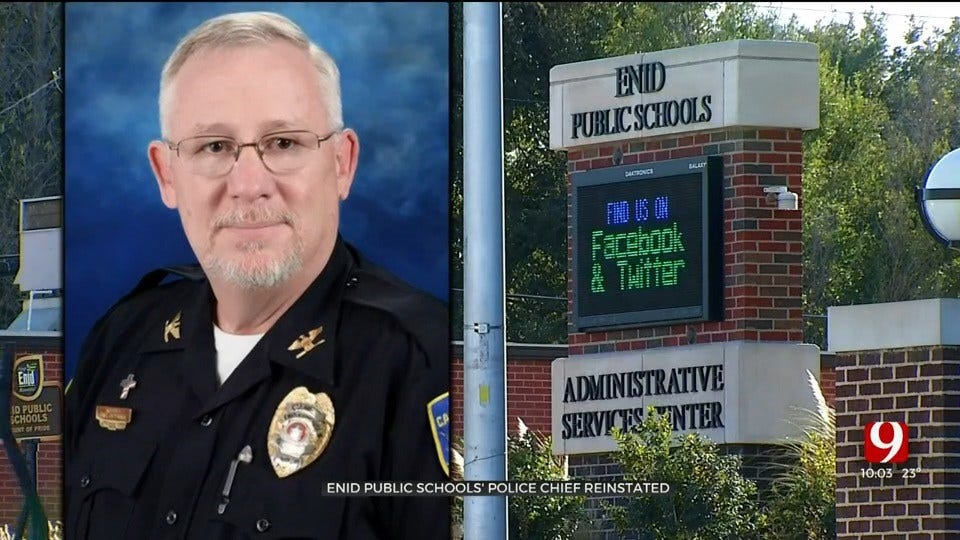Enid Public Schools Police Chief Reinstated 2 Weeks After Receiving Termination Notice