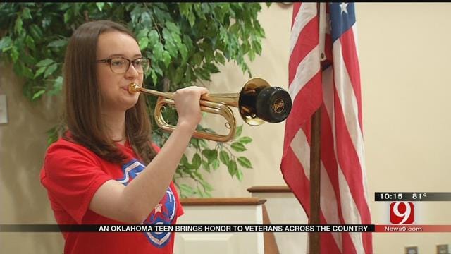 Giving Veterans A Final Salute Is An OKC Girl's Passion