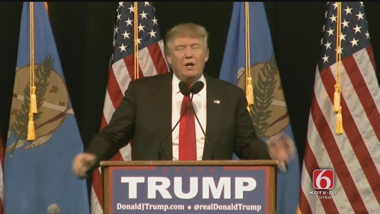 WEB EXTRA: Donald Trump Speaks At Mabee Center Part 2