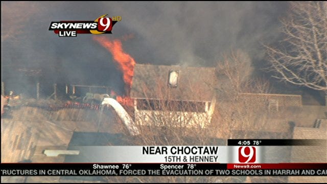 Fire Spreads In Choctaw, Burns Homes
