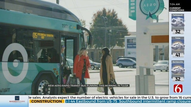 WATCH: News On 6's Reagan Ledbetter Takes A Ride On New Rapid Transit Bus