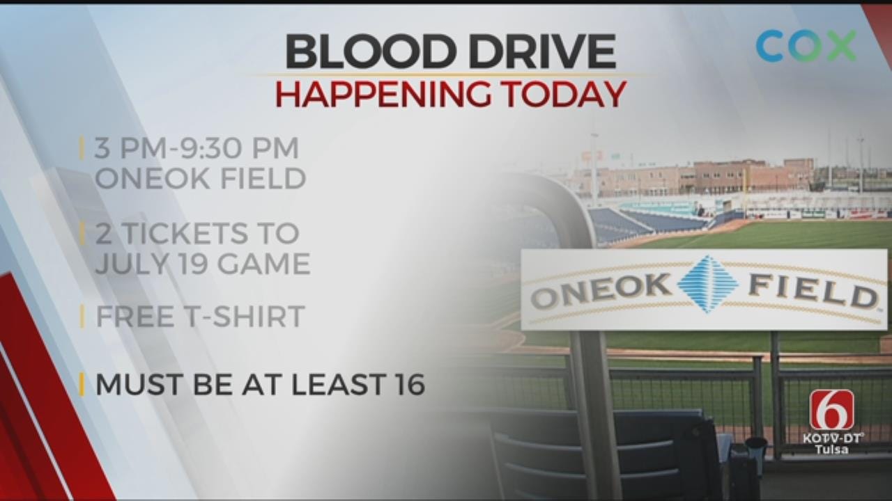 Blood Drive Being Held At ONEOK Field