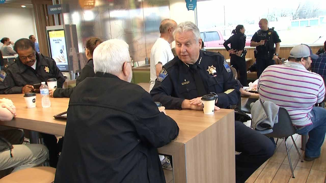 Tulsa Police Hold 'Coffee With A Cop' This Morning