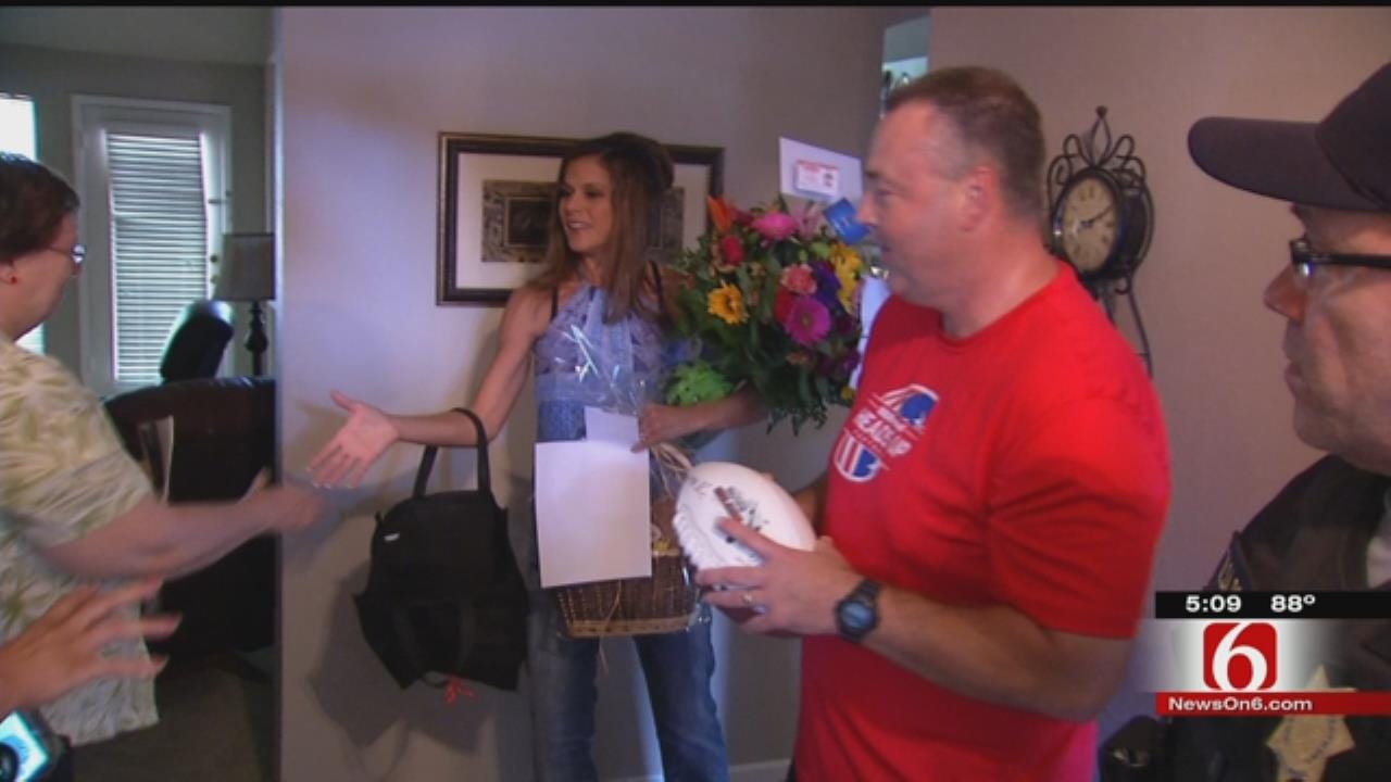 Community Donates Goods To Recovering Tulsa Police Corporal