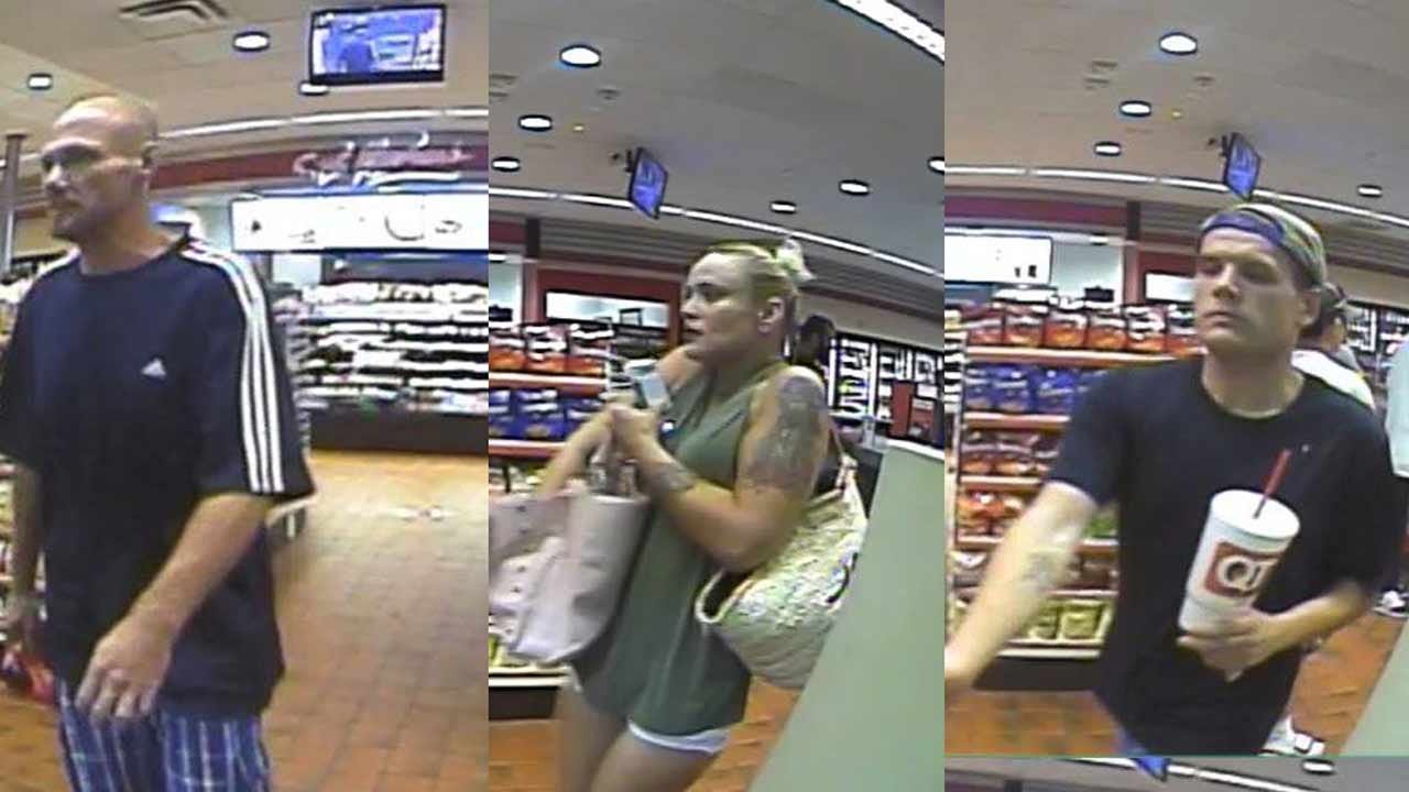 Glenpool Police Searching For 3 Connected To Stolen Bank Card