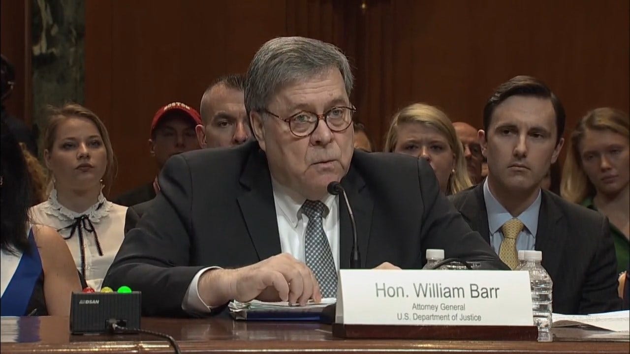 AG Barr Won't Withhold Derogatory Information About President Trump