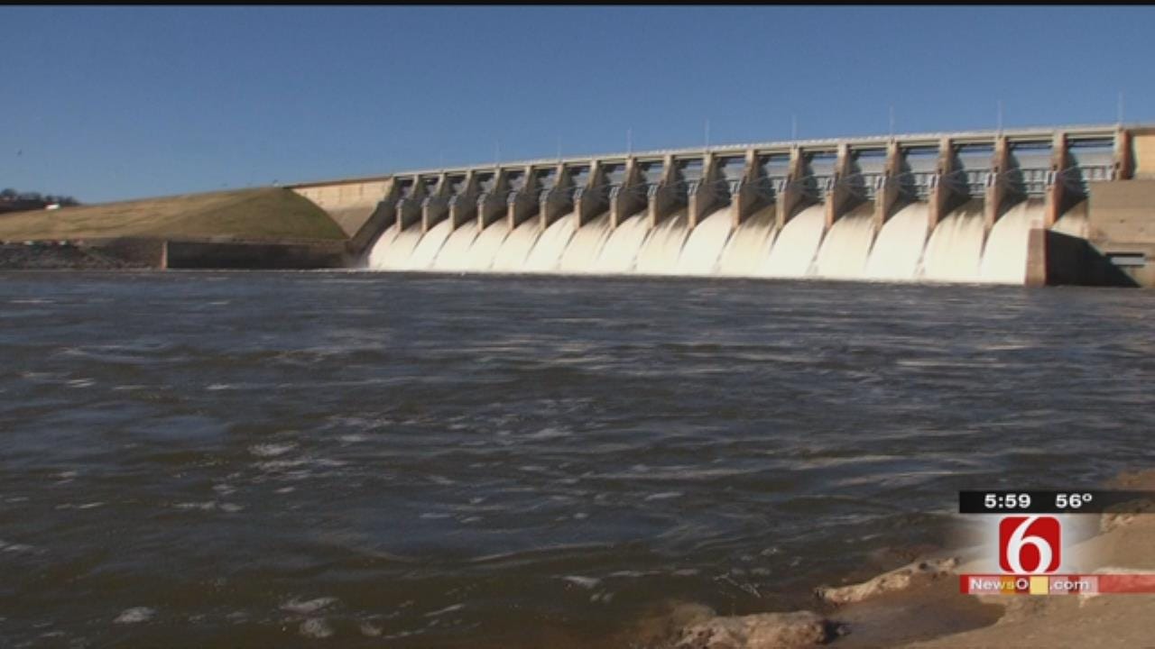 Keystone Dam Gates Open To Bring Lake Levels Down In December