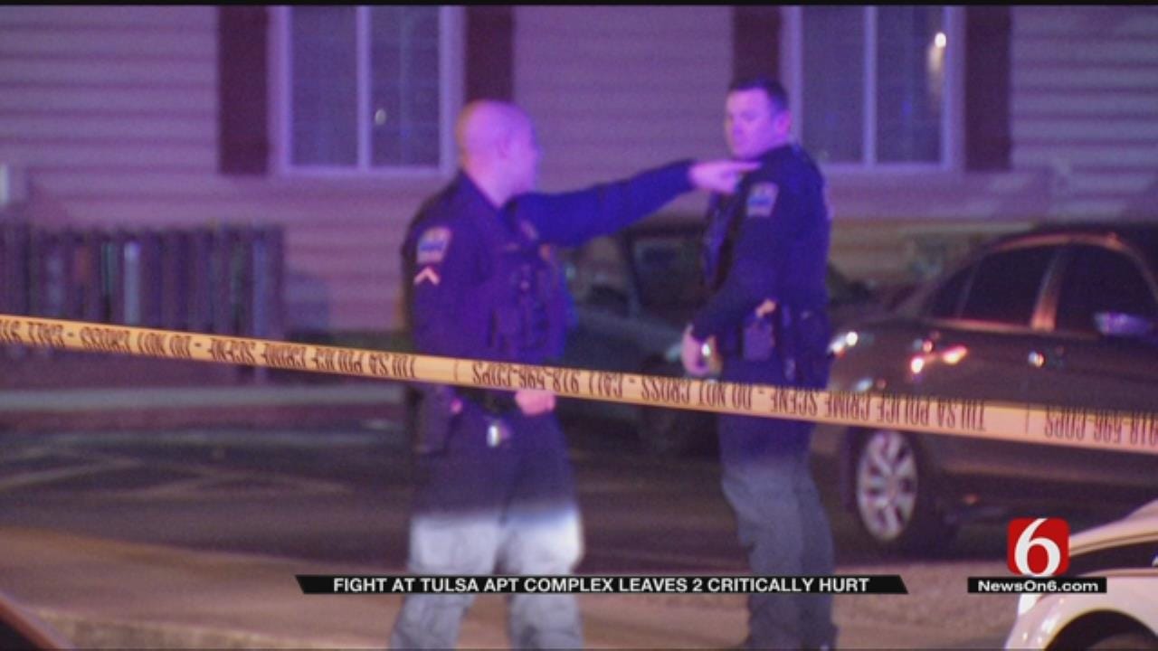 Fight At Tulsa Apartment Complex Leaves 2 Critically Hurt