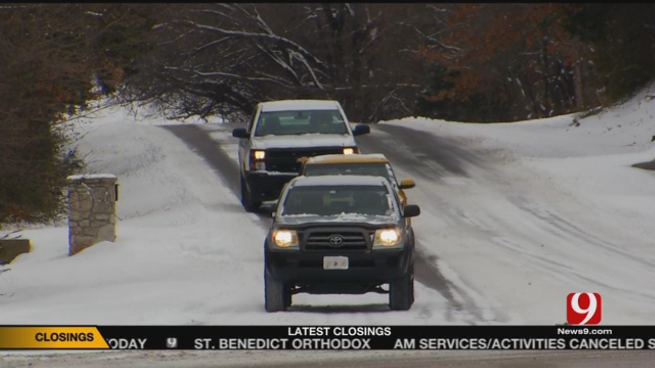 Many Secondary Roads Remain Treacherous After Snowfall