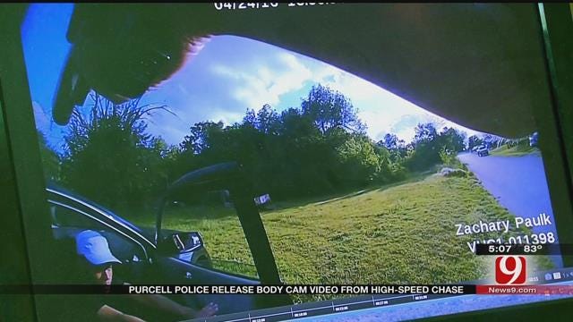 Purcell Police Release Body Cam Video From High-Speed Chase